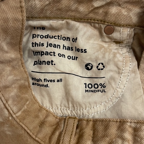 PACSUN WOMENS BROWN TIE DYE HIGH RISE FESTIVAL SHORTS - Picture 11 of 12